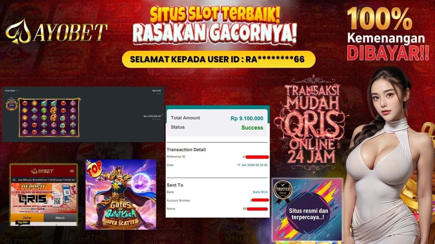 AYOBET JACKPOT SLOT GATES OF GATOTKACA SUPER SCATTER